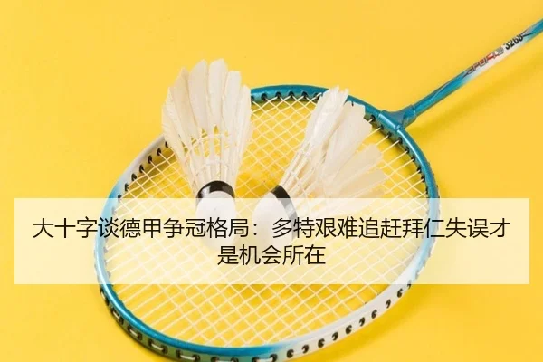 大十字谈德甲争冠格局：多特艰难追赶拜仁失误才是机会所在